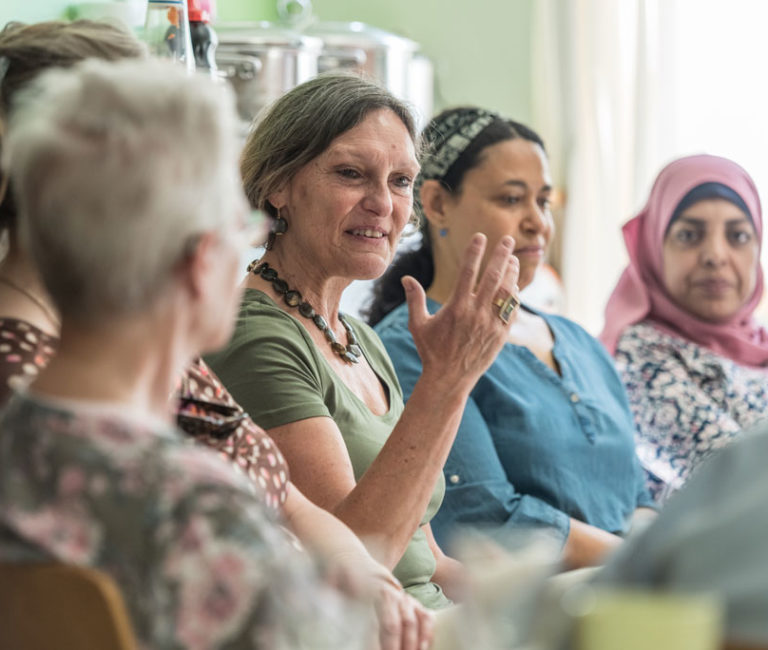 Erzählcafé im Basler Gundeli-Quartier (Foto: Kathrin Schulthess)